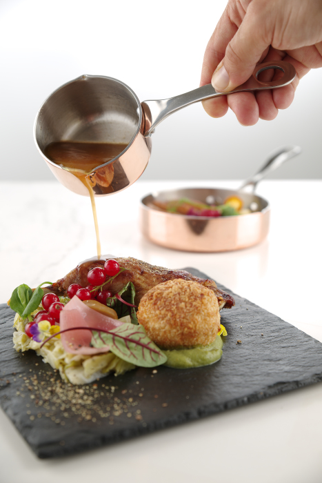 Cassolette Cuivre/alu/inox 5xH3cm